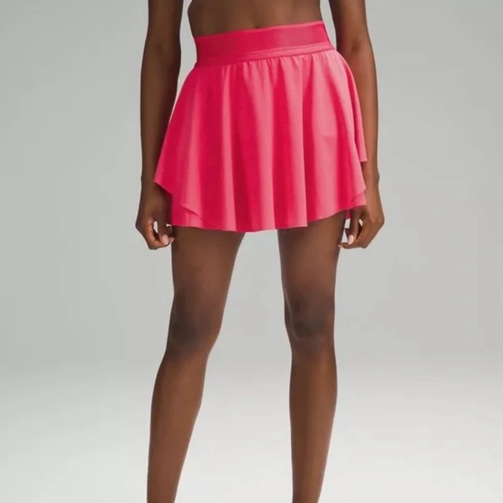 Lululemon: Court Rival High-Rise Skirt - Pink (Lip Gloss) - Size 4